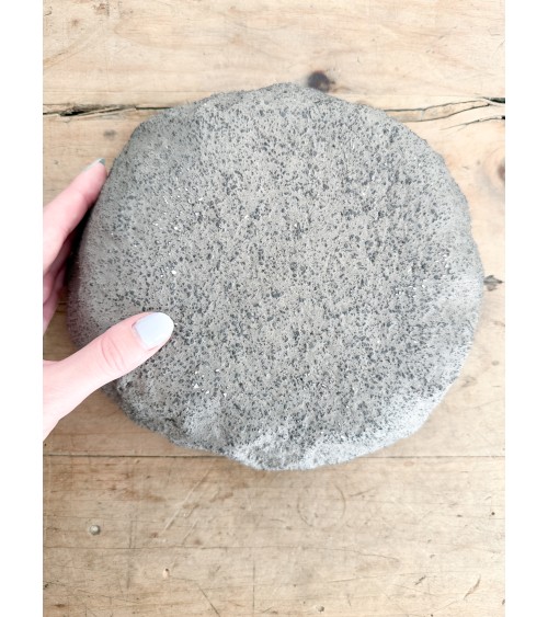 Handmade artisanal ceramic turquoise platter