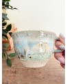 Handmade artisanal ceramic mug one of a kind