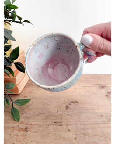 Handmade artisanal ceramic mug one of a kind