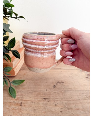 Handmade artisanal ceramic mug one of a kind