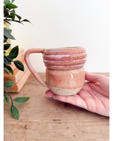 Handmade artisanal ceramic mug one of a kind