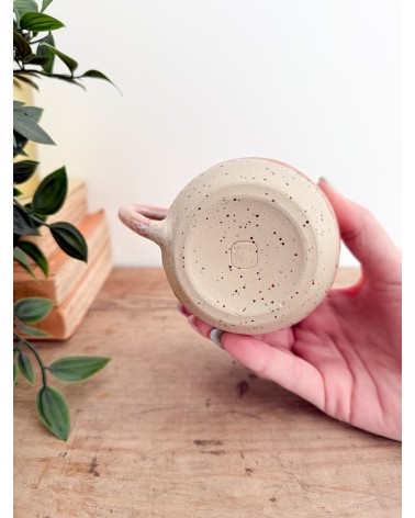 Handmade artisanal ceramic mug one of a kind