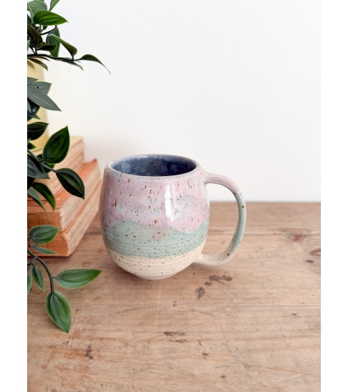 Mug pièce unique artisanal en céramique fait main