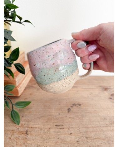 Handmade artisanal ceramic mug one of a kind