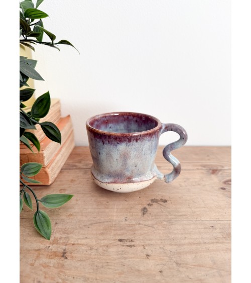 Handmade artisanal ceramic mug one of a kind
