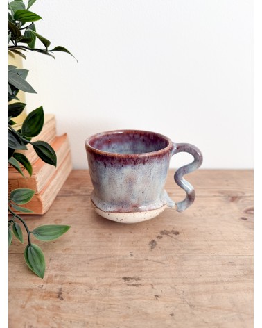 Handmade artisanal ceramic mug one of a kind