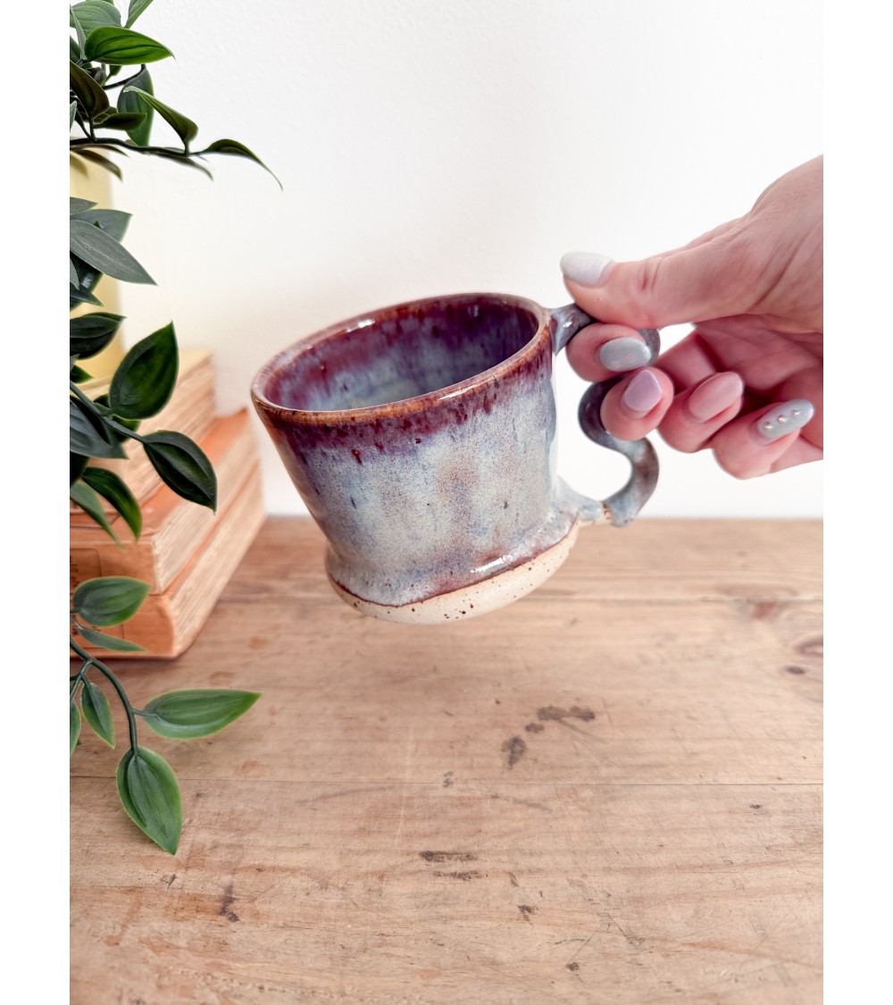 Handmade artisanal ceramic mug one of a kind