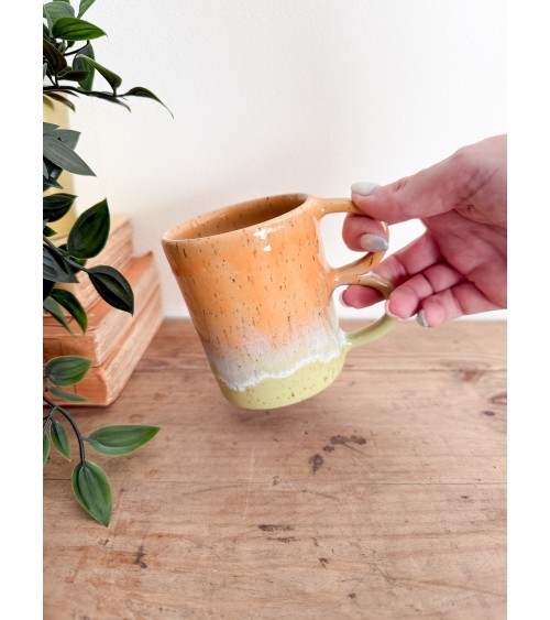 Handmade artisanal ceramic mug one of a kind