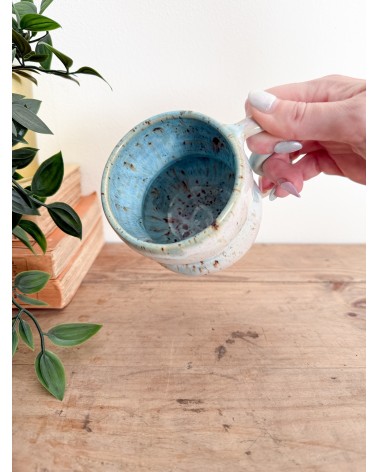 Mug pièce unique artisanal en céramique fait main
