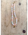 Collier bohème en pierres naturelles et perles