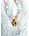 Collier bohème en pierres naturelles et perles