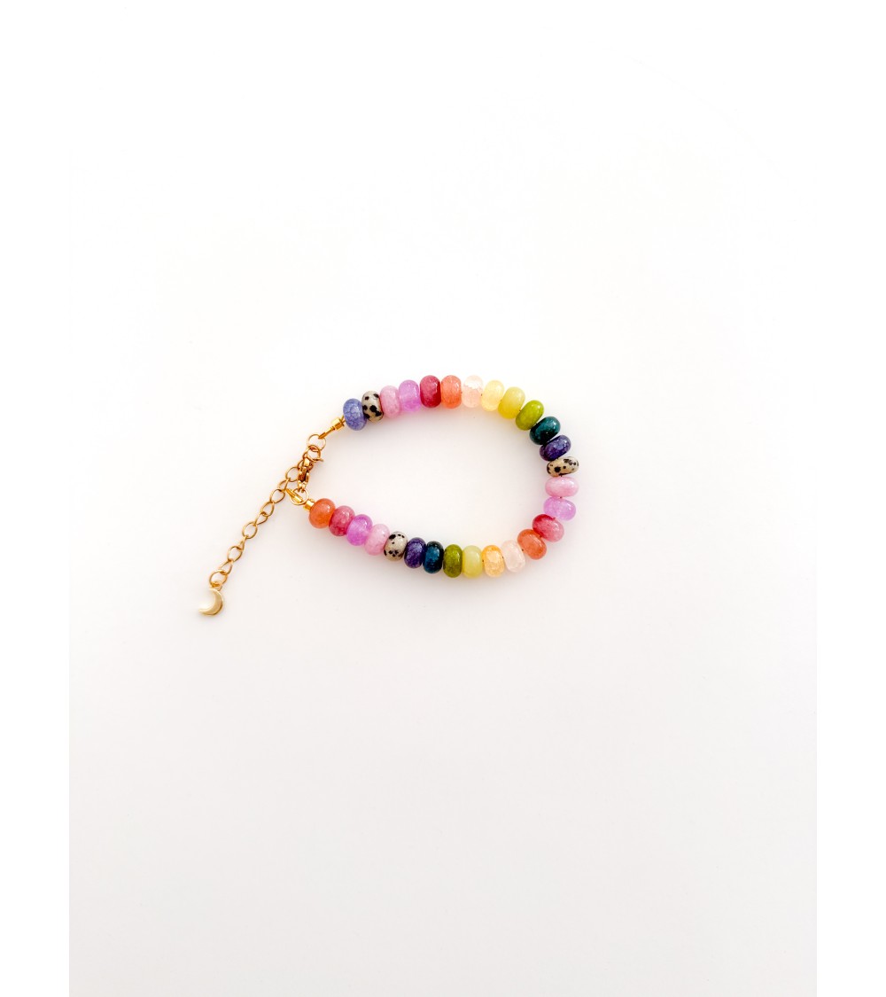 Collier bohème en pierres naturelles et perles