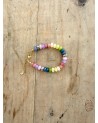 Handmade beaded natural stone bracelet