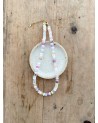 Handmade beaded natural stone necklace