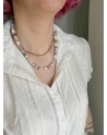 Collier bohème en pierres naturelles et perles