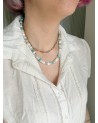 Collier bohème en pierres naturelles et perles