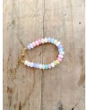 Handmade beaded natural stone bracelet