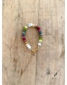 Handmade beaded natural stone bracelet