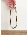 Handmade beaded natural stone necklace