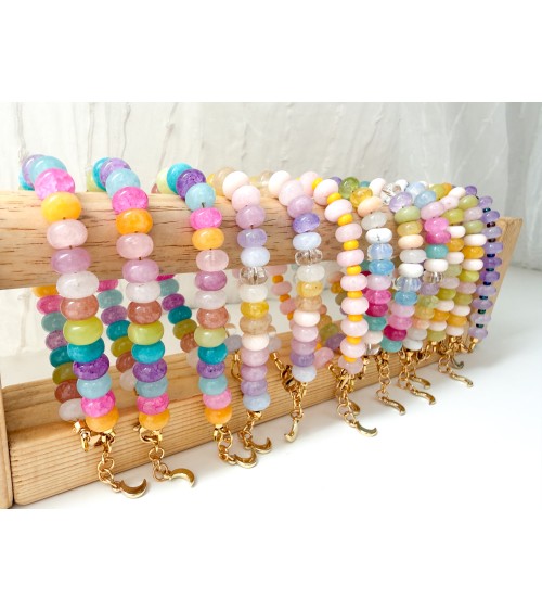 Collier bohème en pierres naturelles et perles