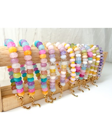 Collier bohème en pierres naturelles et perles