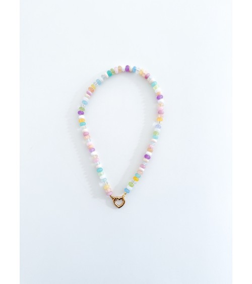 Collier bohème en pierres naturelles et perles