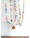 Collier bohème en pierres naturelles et perles