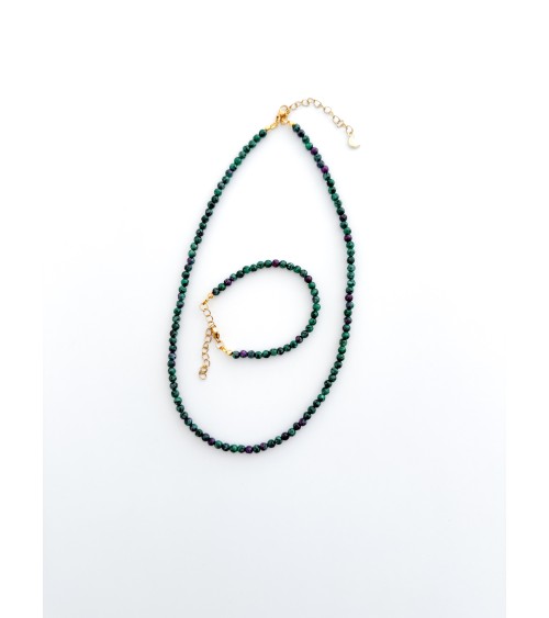 Collier bohème en pierres naturelles et perles