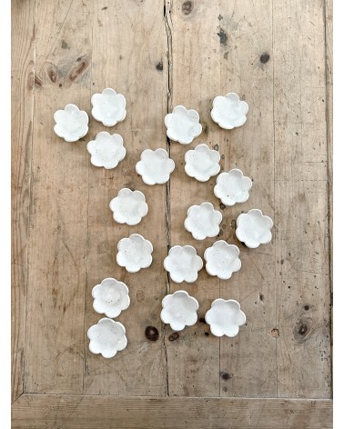 Ceramic flower teabag Dish table Art