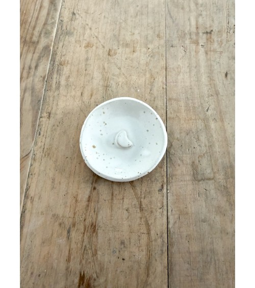 Repose sachet de thé sapin blanche en céramique